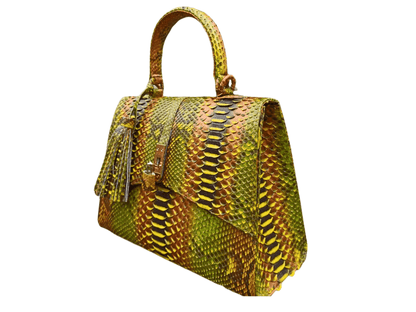 Genuine Python Snake Skin Shoulder Handbag - Python Jacket by LFM Fashion