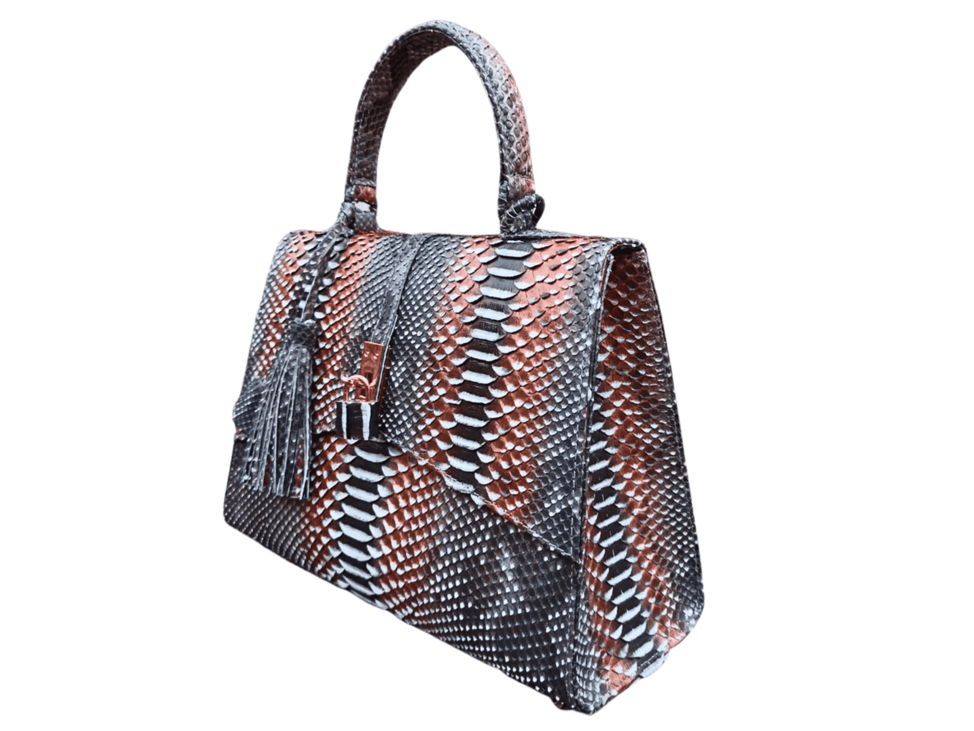 Genuine Python Snake Skin Shoulder Handbag - Python Jacket by LFM Fashion