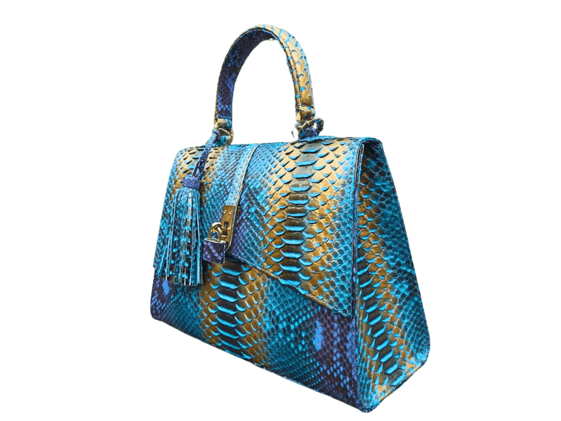 Genuine Python Snake Skin Shoulder Handbag - Python Jacket by LFM Fashion