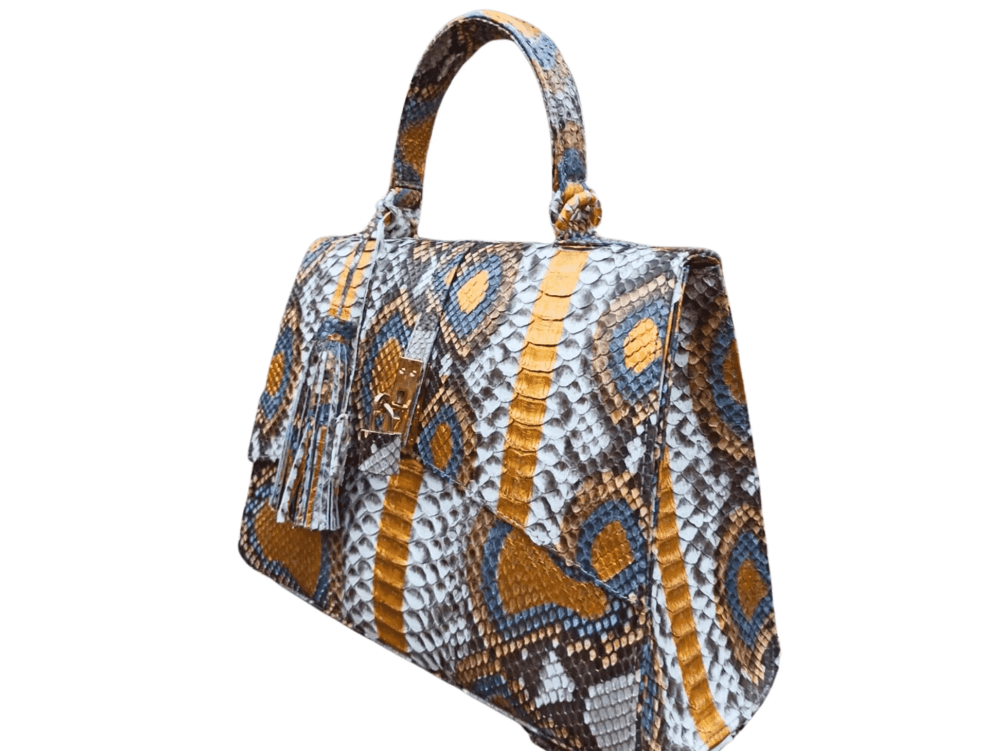 Genuine Python Snake Skin Shoulder Handbag - Python Jacket by LFM Fashion