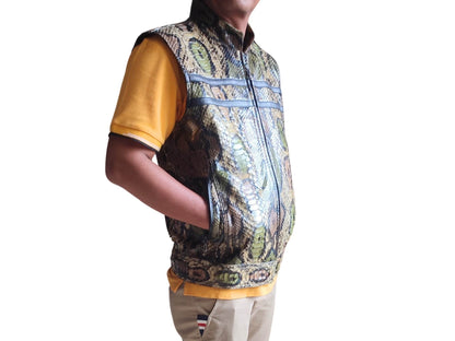 Genuine Python Snakeskin Motorcycle Leather Vest - LFM Fashion