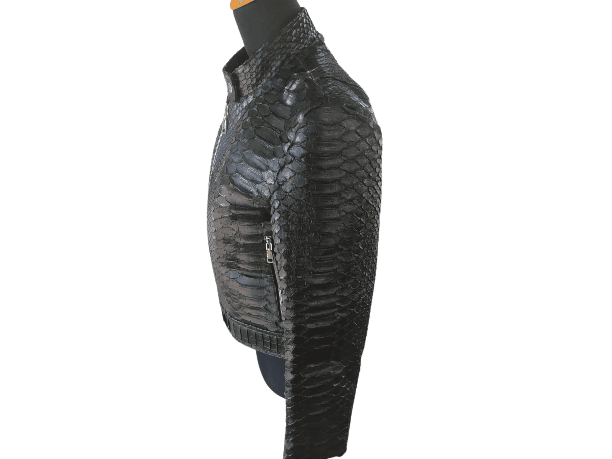 Genuine Snakeskin Motorcycle Jacket for Women - Python Jacket by LFM Fashion