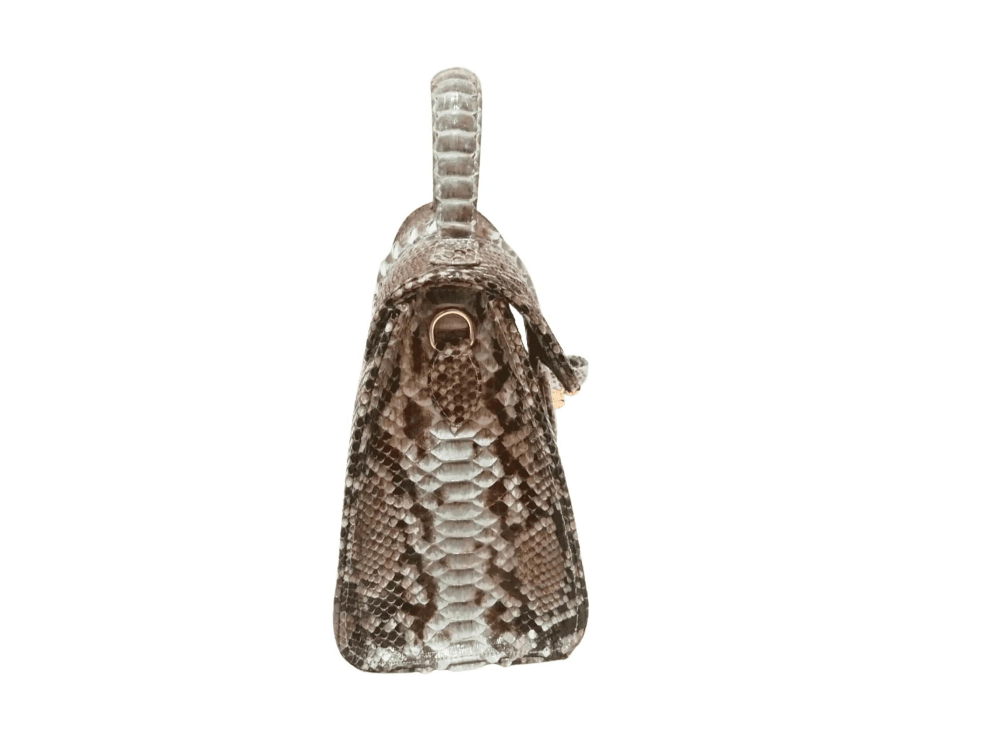 Gray Snakeskin Purses Chain Strap - Python Jacket by LFM Fashion