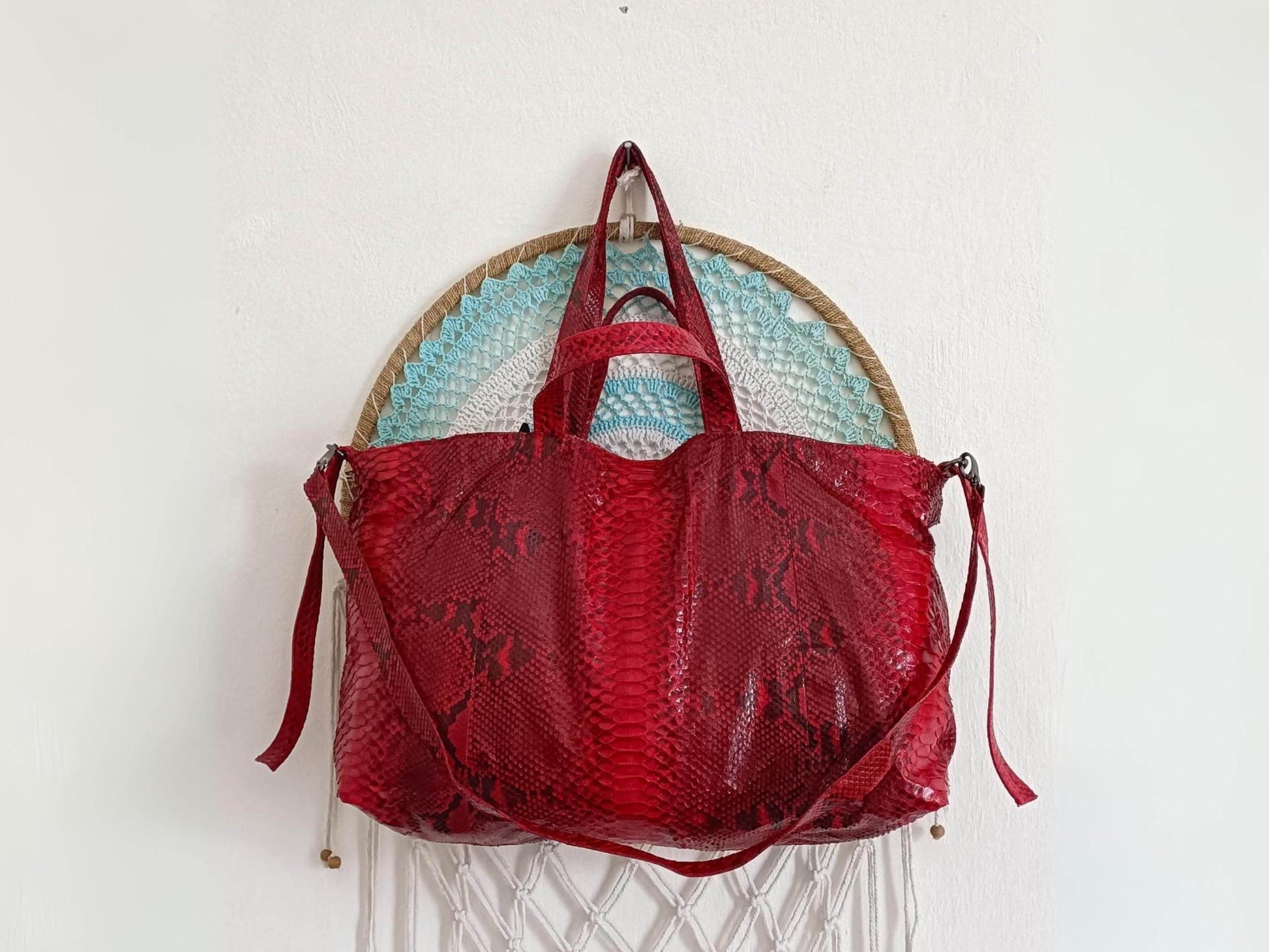 Oversized Snakeskin Totes Bag - LFM Fashion