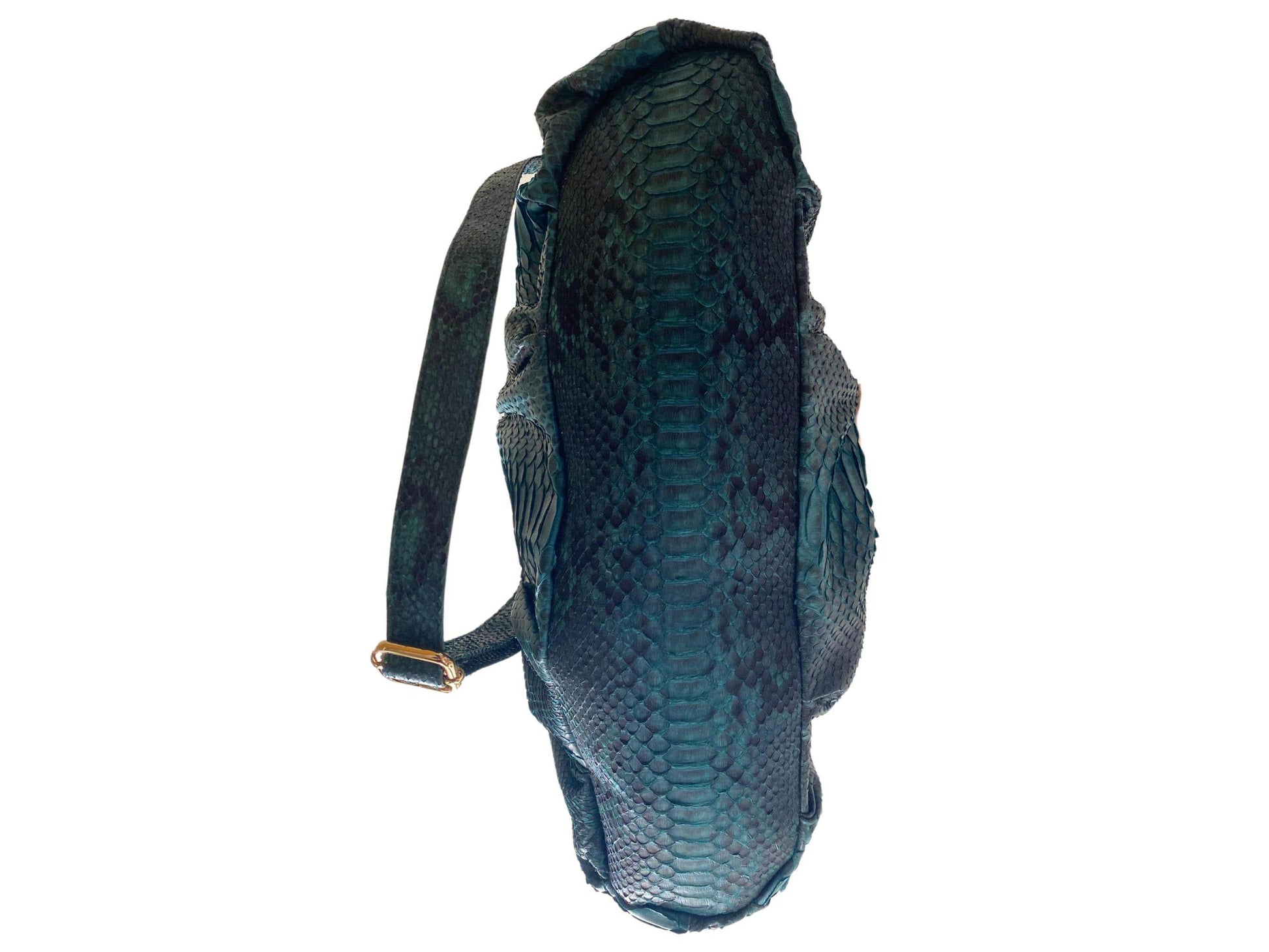 Dark Green Snakeskin Hobo Bag - LFM Fashion