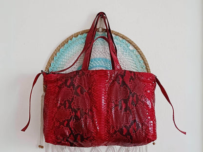 Oversized Snakeskin Totes Bag - LFM Fashion