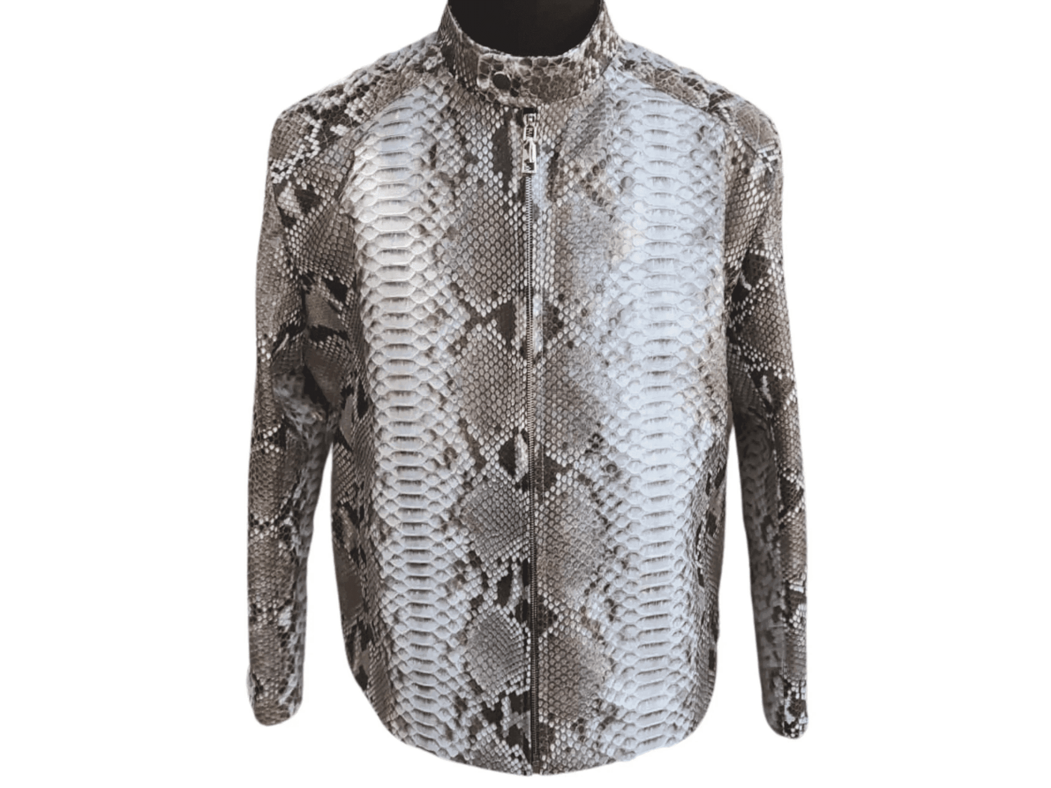 Mens Snakeskin Quilt Jacket | Python Jacket by LFM Fashion