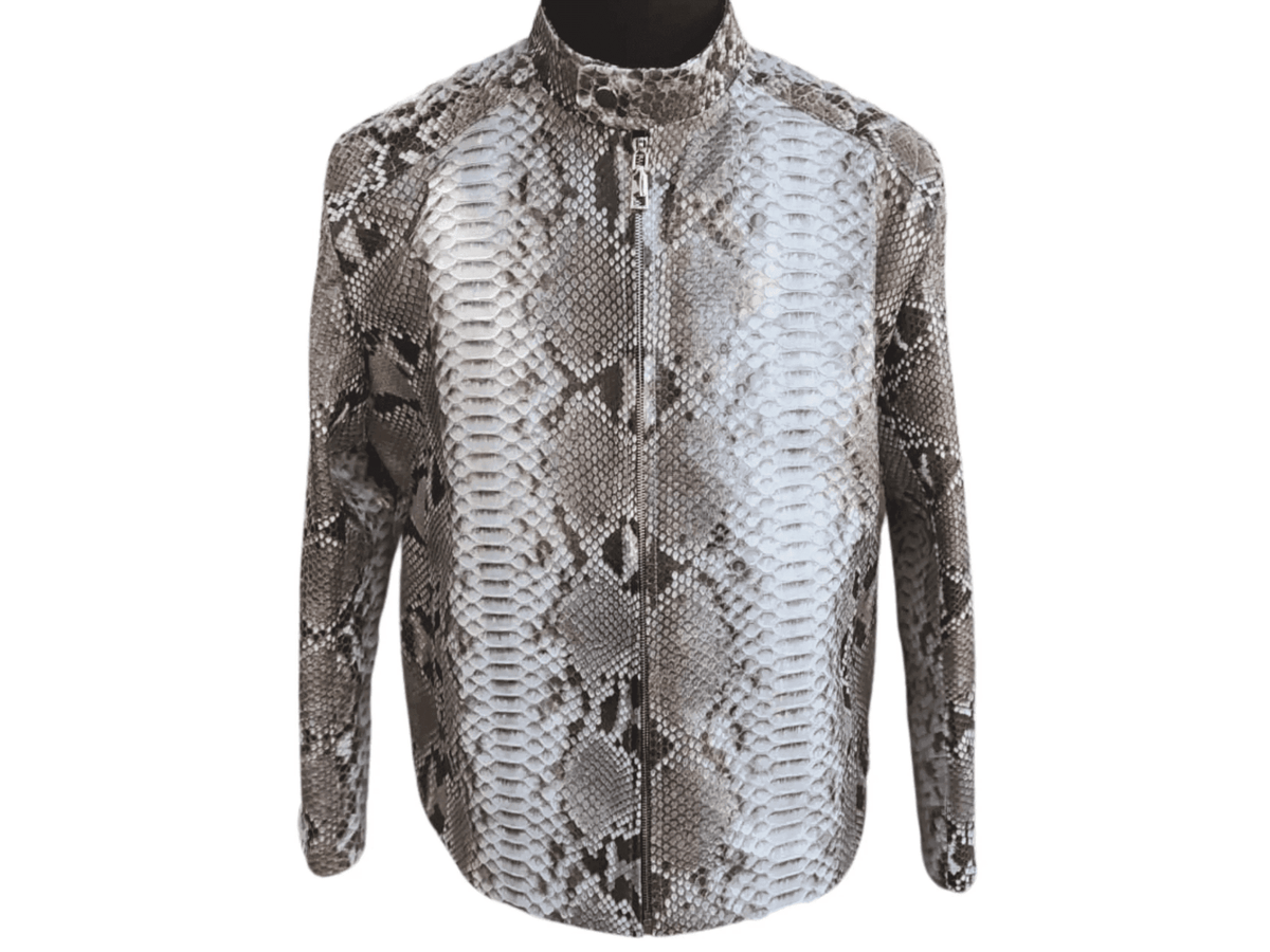 pink python snakeskin short sleeve men's rompers,... Mens Snakeskin Quilt Jacket | Python Jacket by LFM Fashion