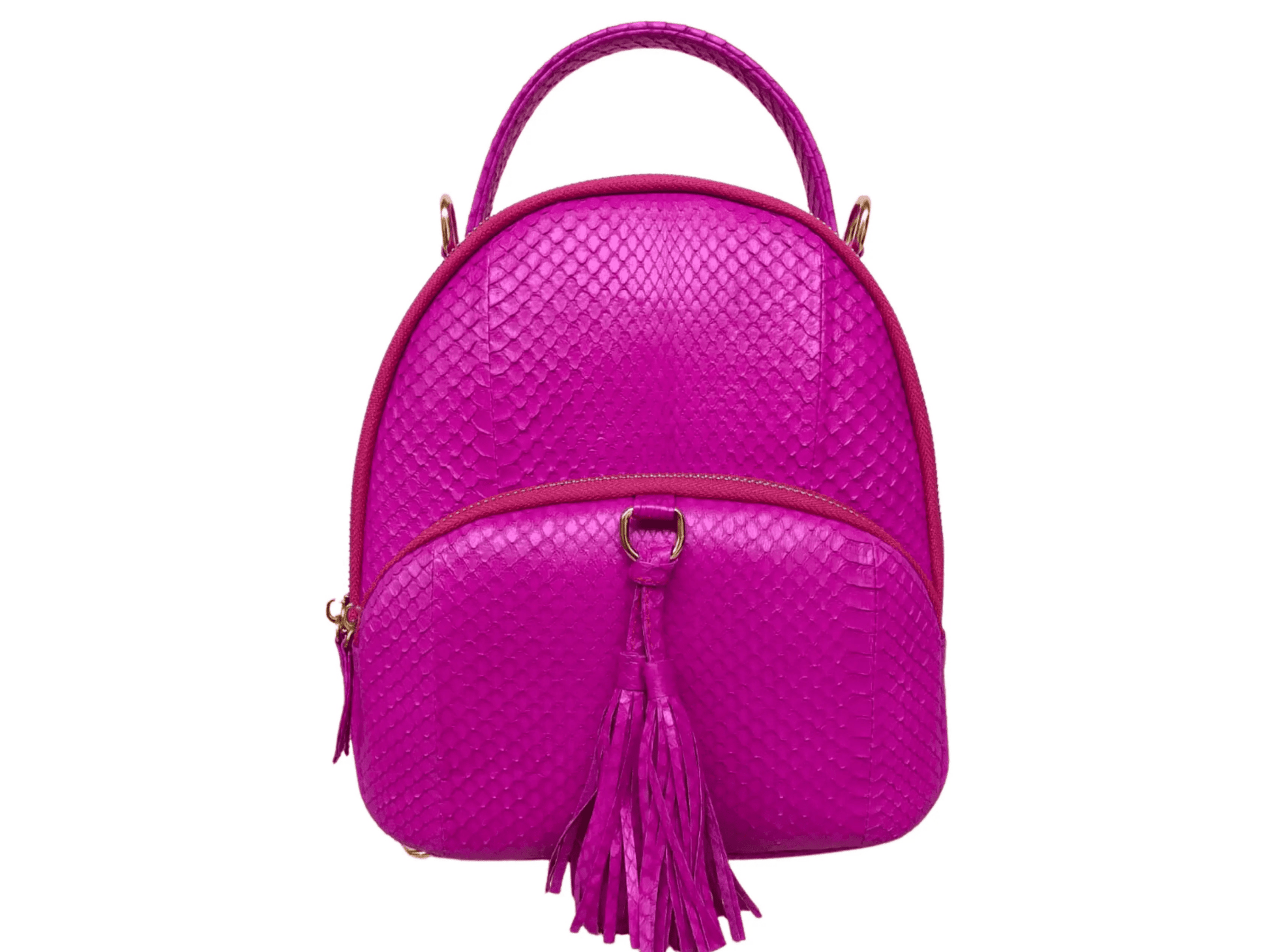 Mini Backpack Snakeskin Purse - Python Jacket by LFM Fashion