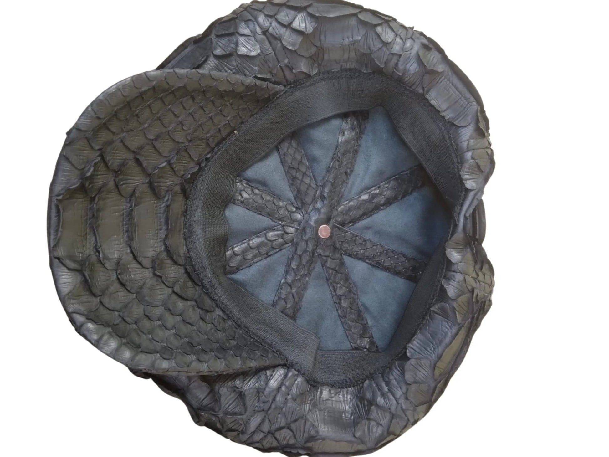 Newsboy Hat for Men Snakeskin Flat Cap Series - Python Jacket by LFM Fashion