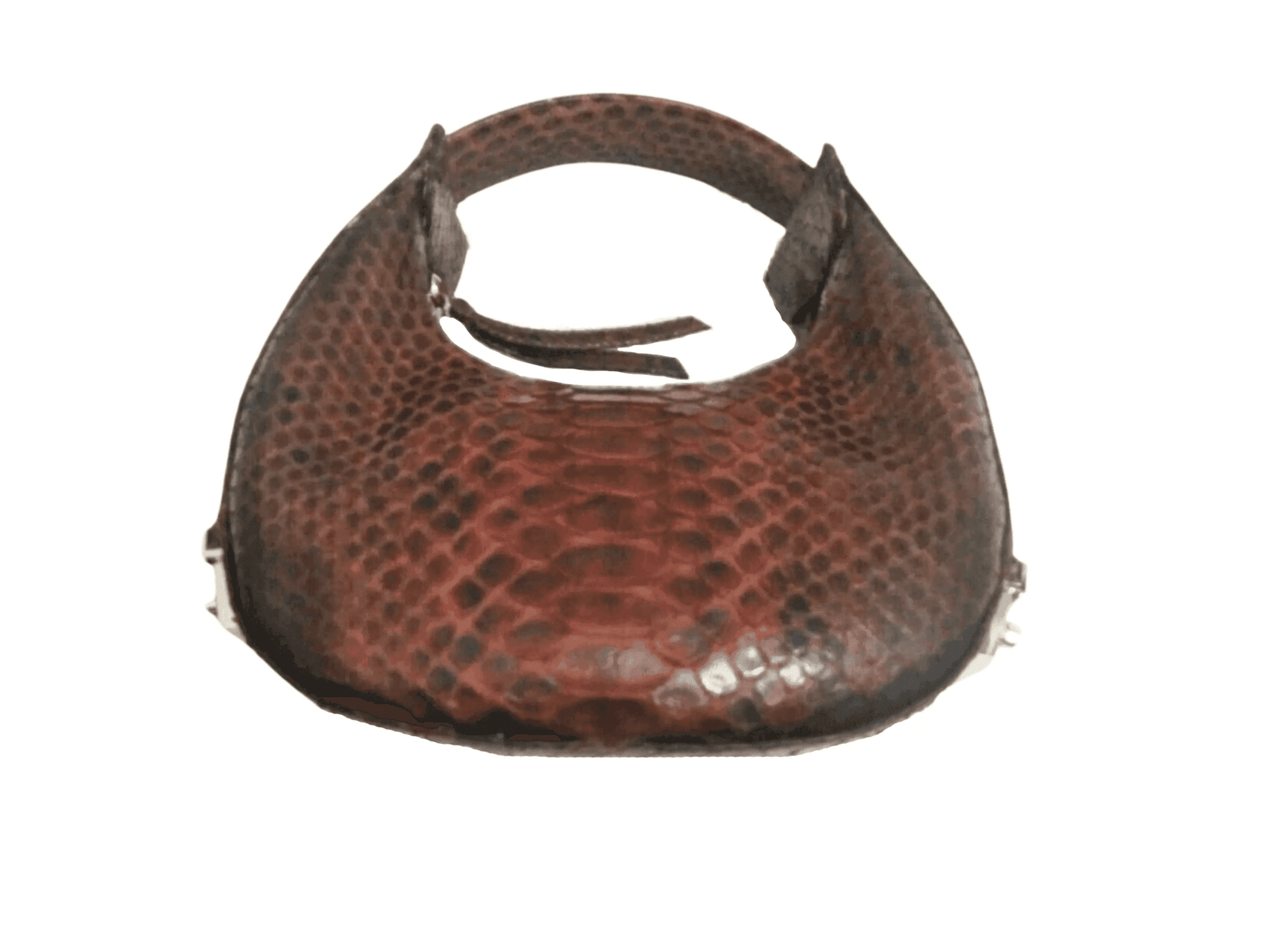 Oval Snakeskin Evening Handbag - Python Jacket by LFM Fashion