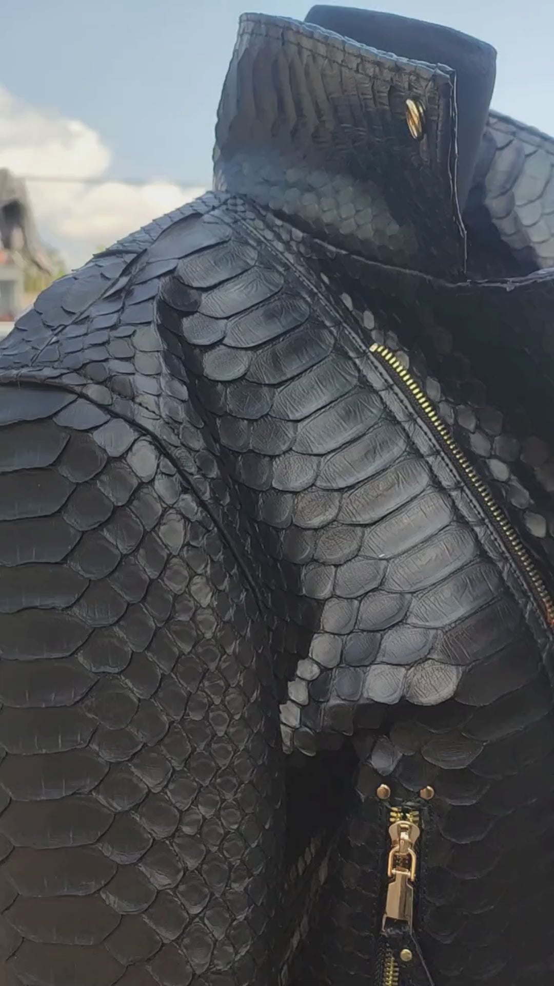 Python Snakeskin Jacket - 3/4 Sleeve