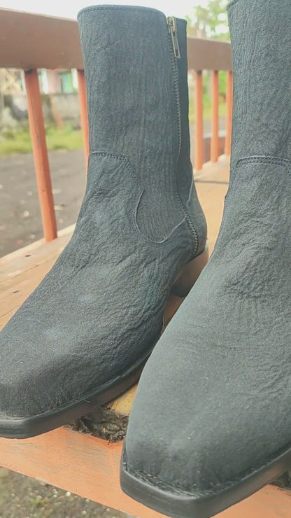 Genuine Shark Skin Leather Boots