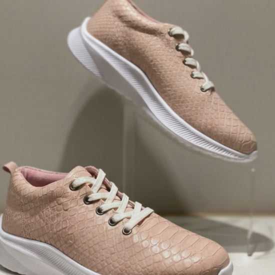 Handmade Python Leather Sneakers: Genuine Snakeskin Casual Shoes 