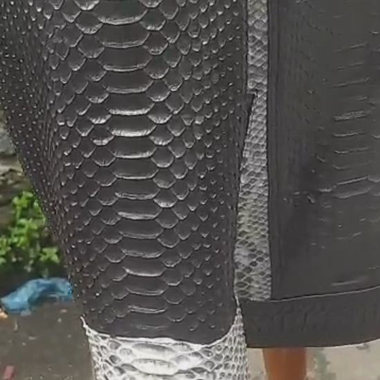 Cafe Racer Snakeskin Leather Jacket video