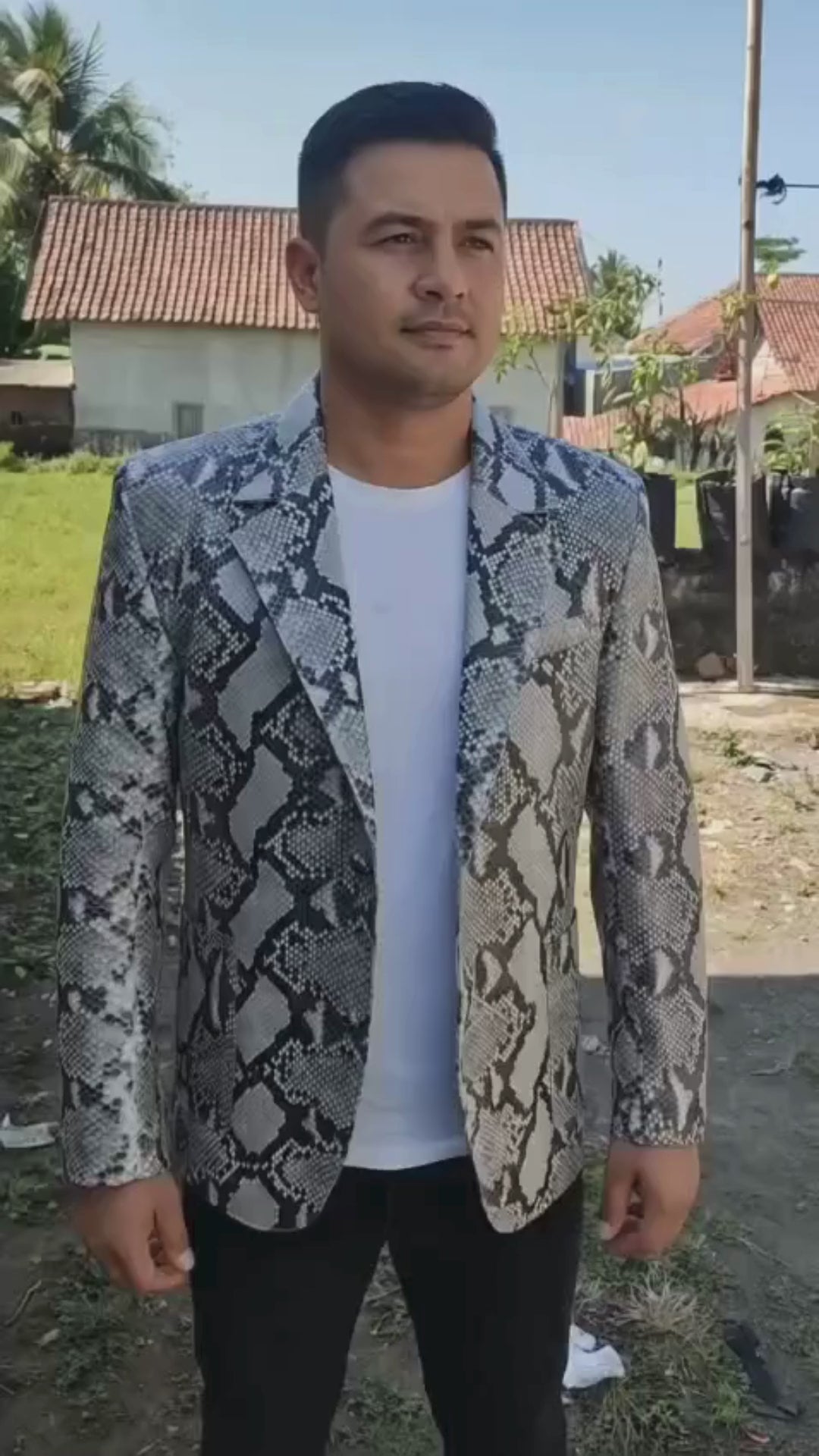 Snakeskin Sport Coat - LFM Fashion International