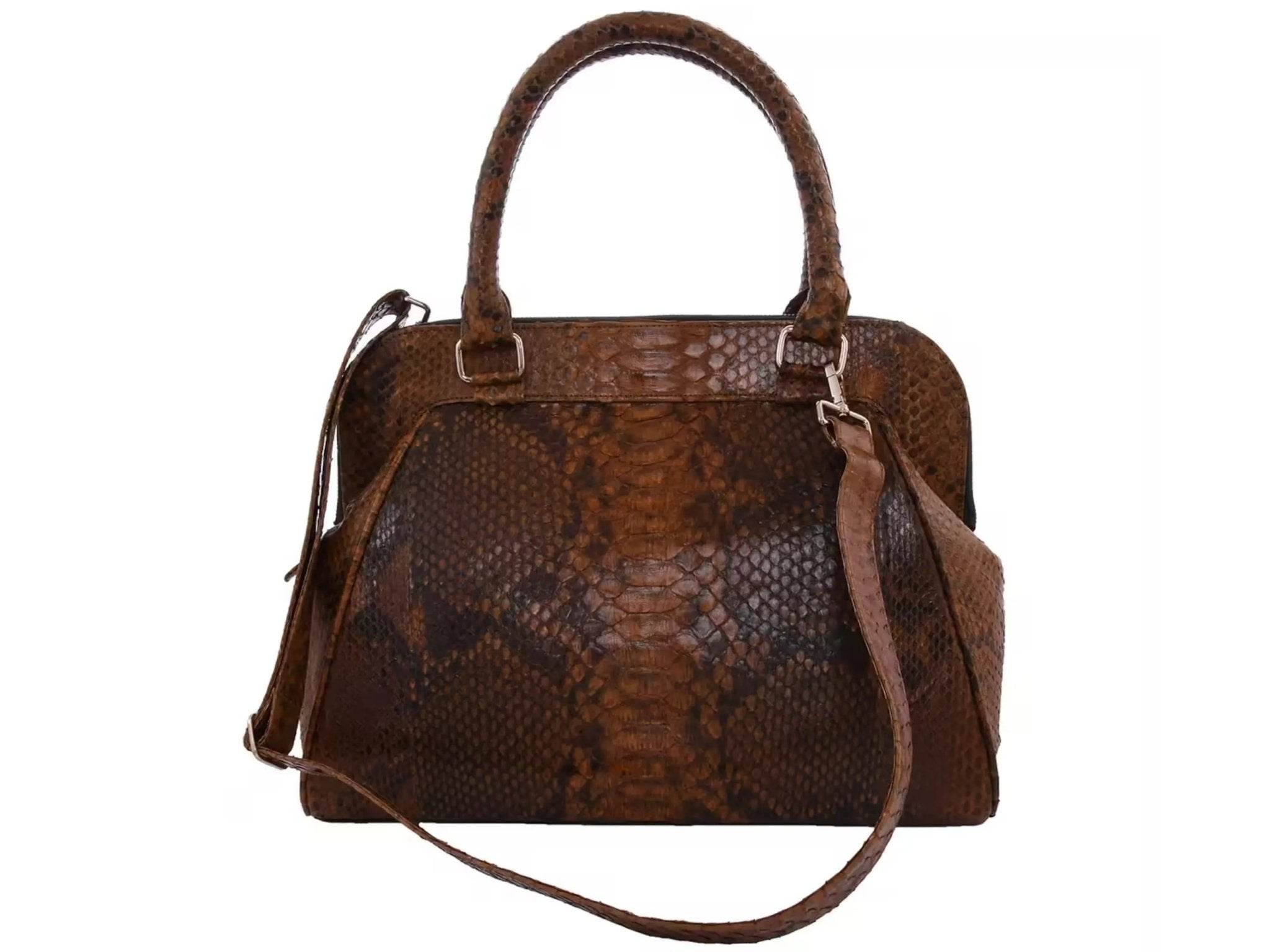 Barfield Collection Python Handbag Python Snake Skin Tote Handbags by LFM Fashion | Women Bags