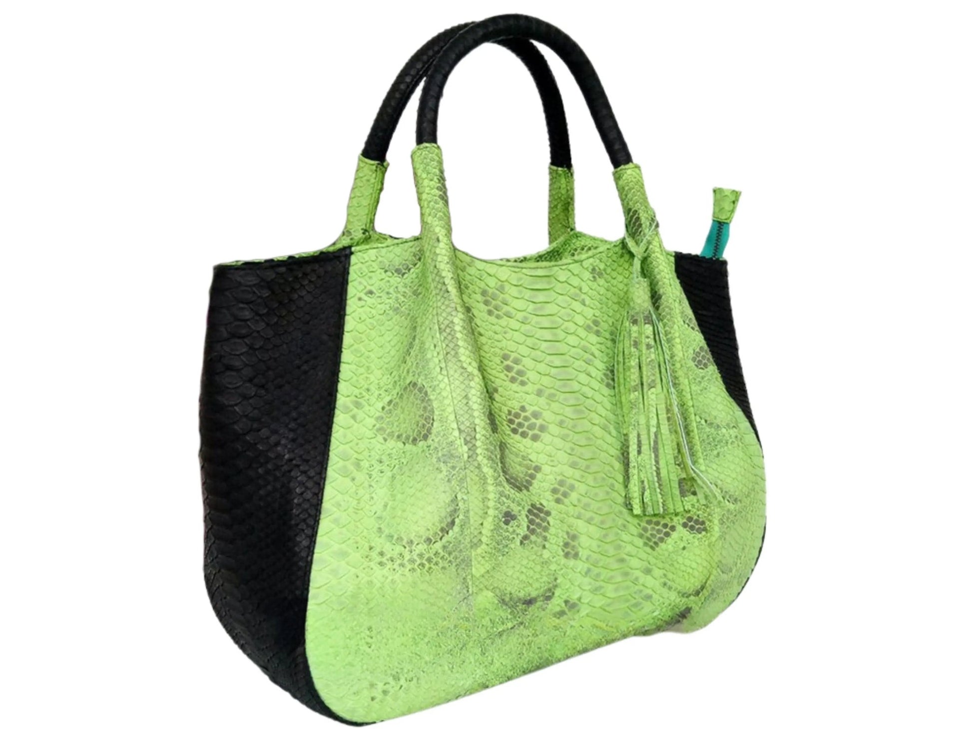 Snake Skin Shoulder Bag - Python Jacket by LFM Fashion