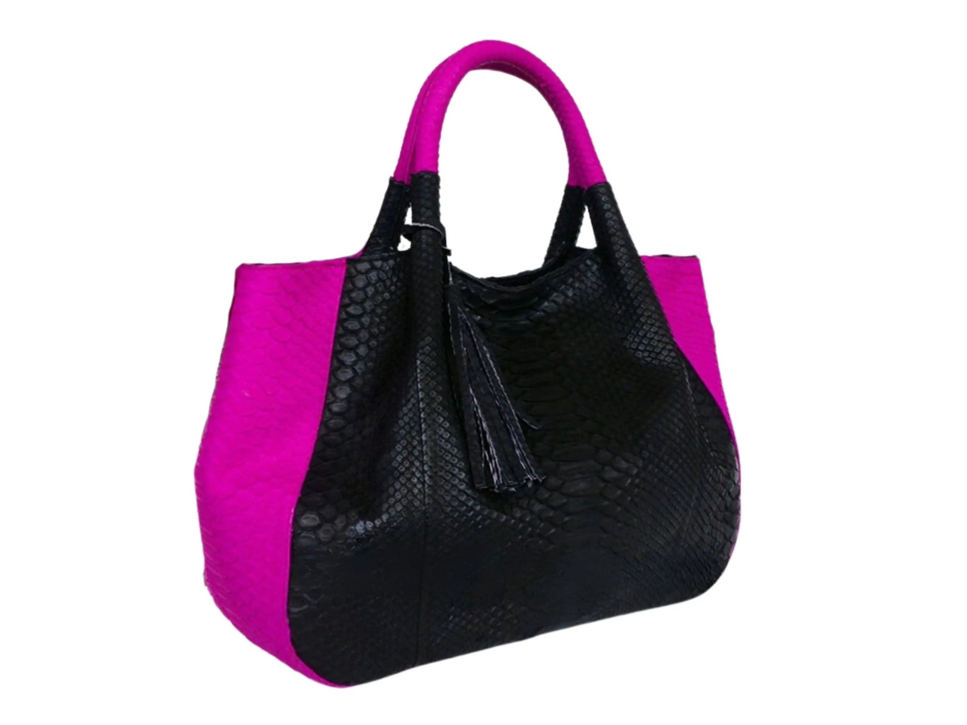 Snake Skin Shoulder Bag - Python Jacket by LFM Fashion