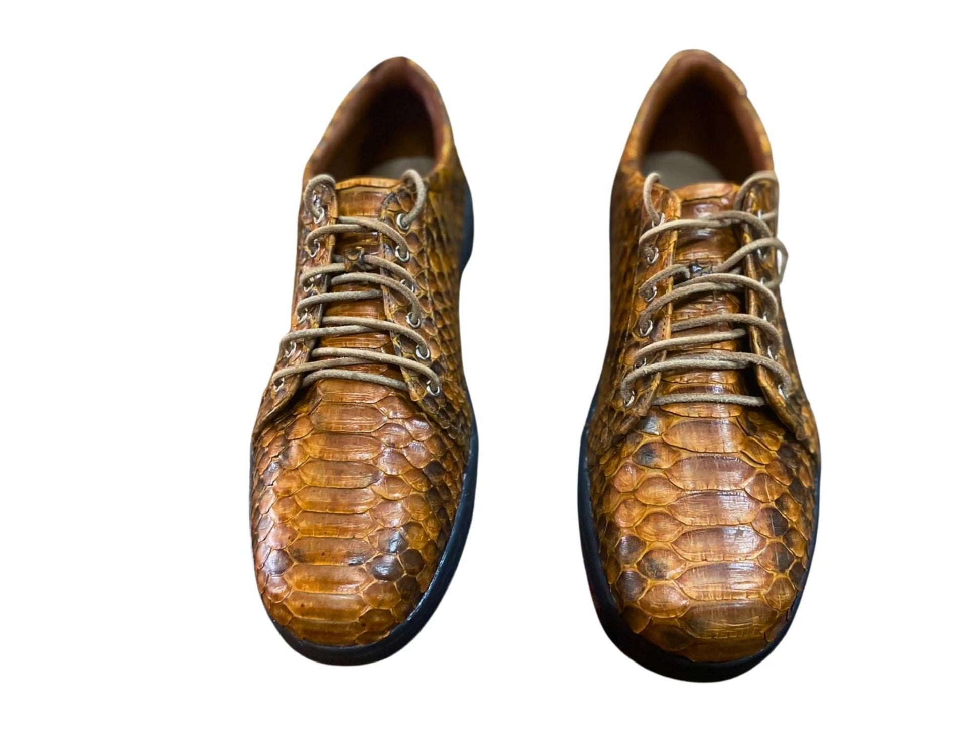 Snake Skin Sneakers Casual Walking Shoes - Python Jacket by LFM Fashion
