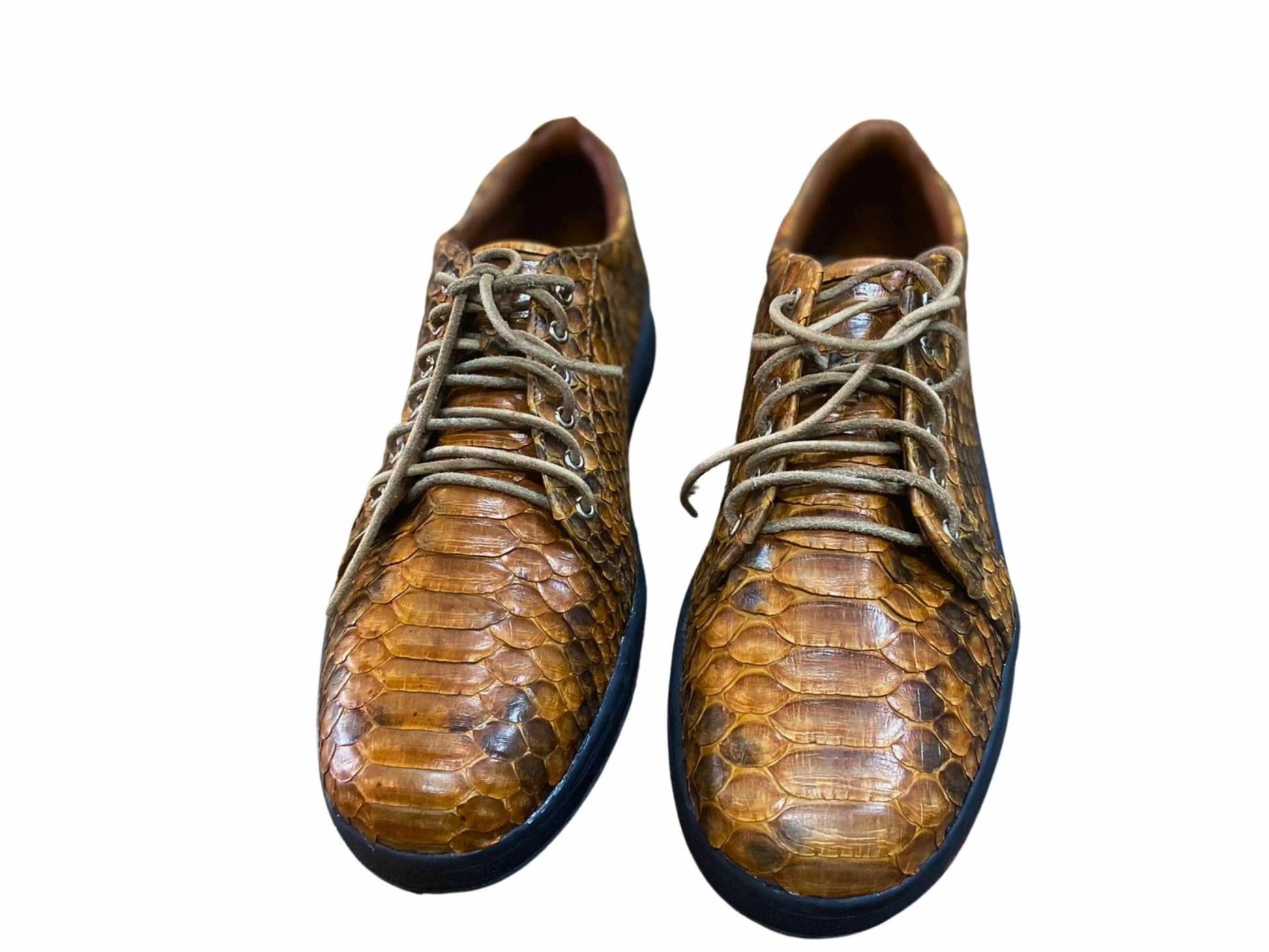 Snake Skin Sneakers Casual Walking Shoes - Python Jacket by LFM Fashion