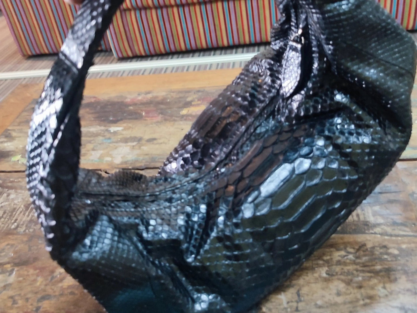 Snakeskin Bon Bon Mini Bag - Python Jacket by LFM Fashion