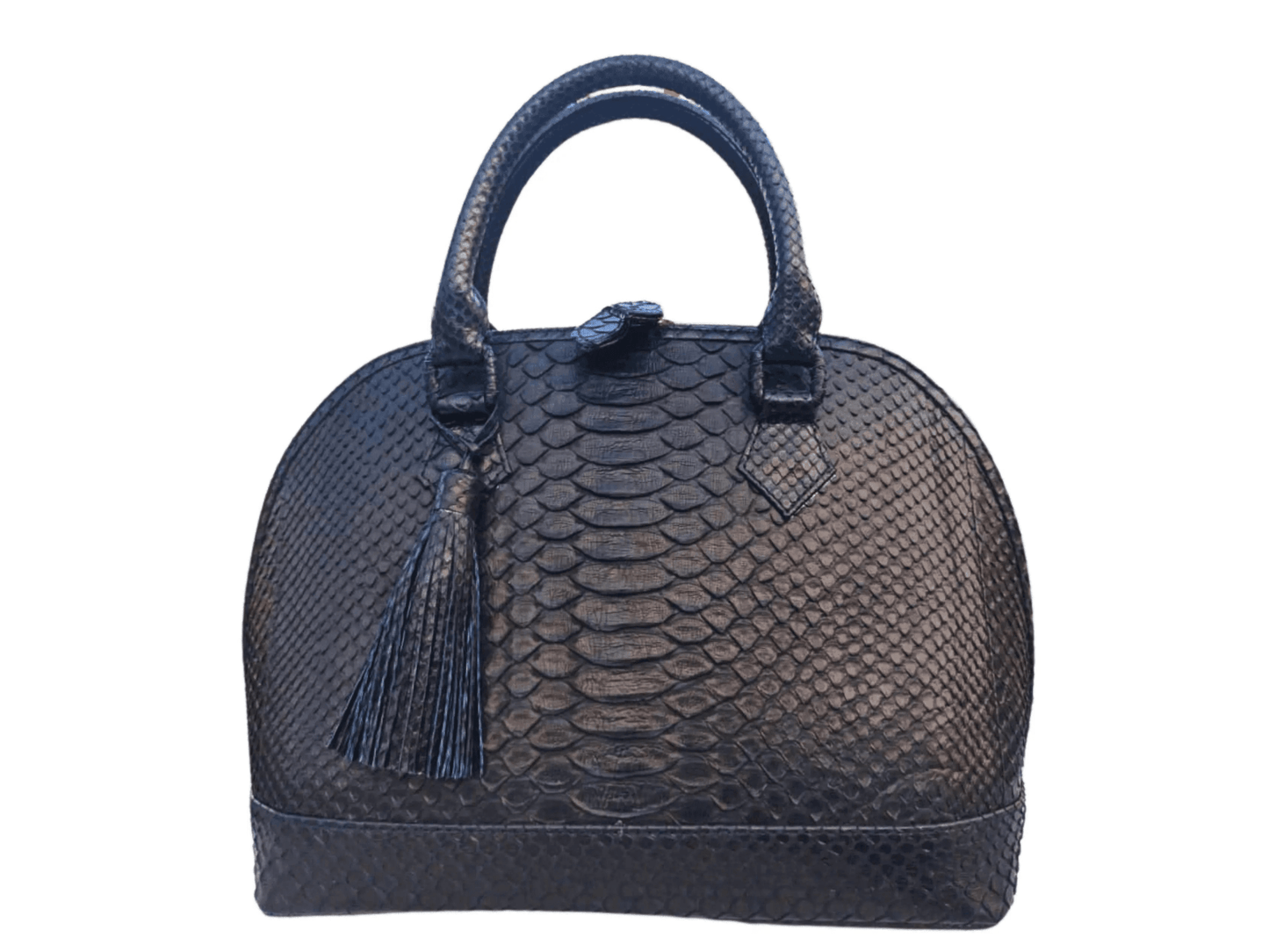 Snakeskin Bowler Bag - Python Jacket by LFM Fashion