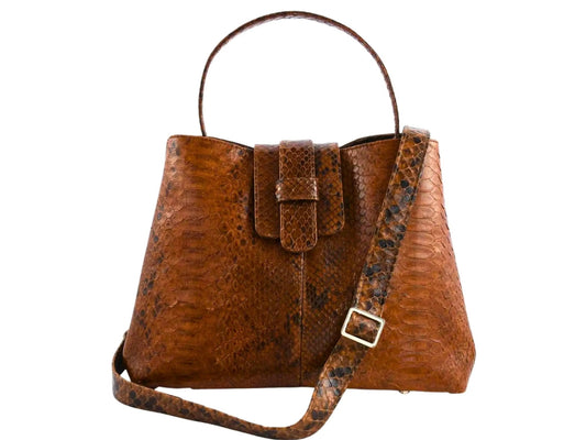 Snakeskin Crossbody Bag - Python Jacket by LFM Fashion