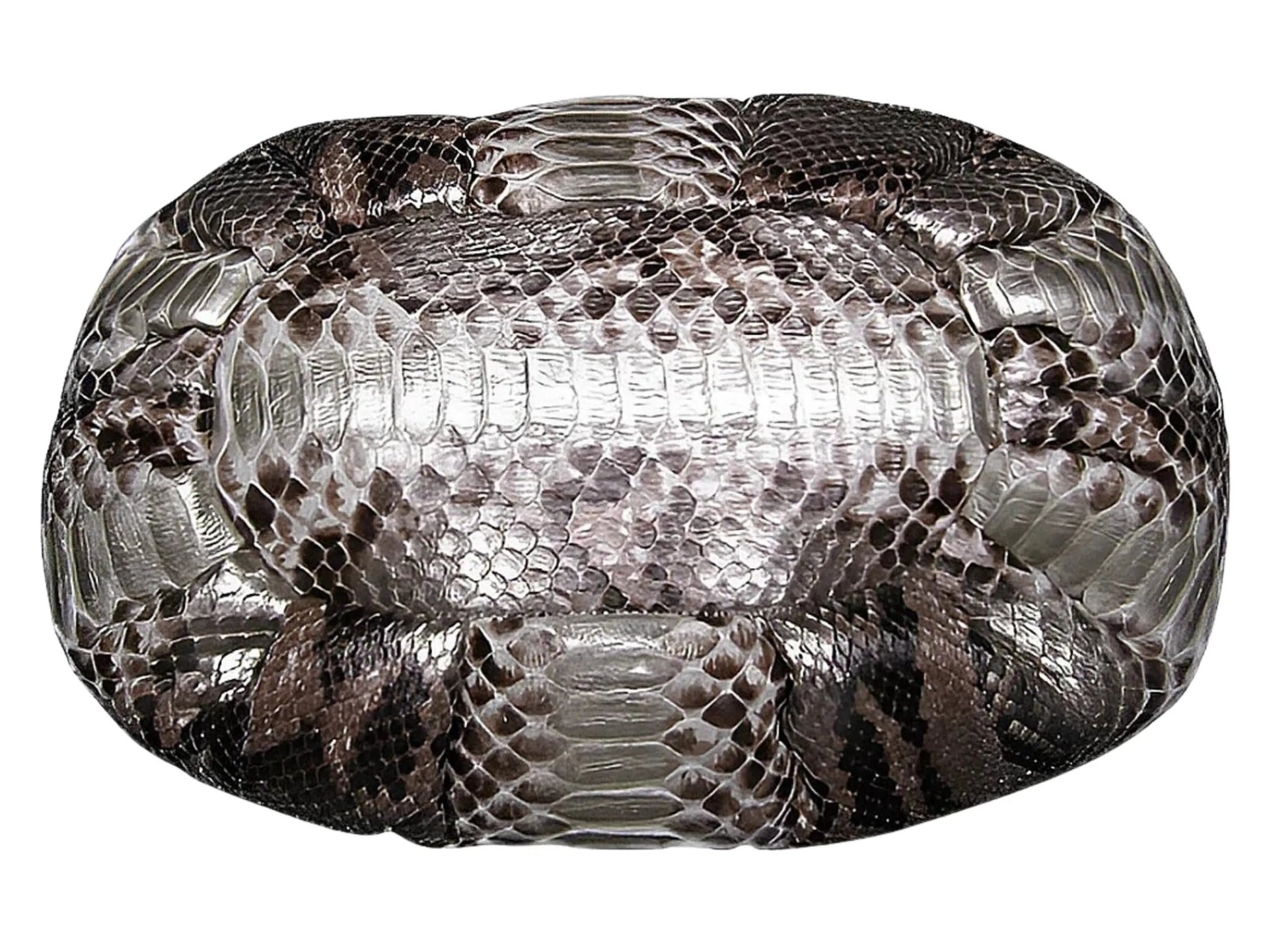 Snakeskin Dumpling Bag - Python Jacket by LFM Fashion