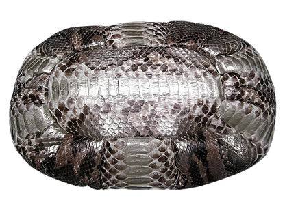 Snakeskin Dumpling Bag - Python Jacket by LFM Fashion