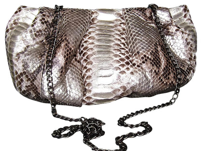 Snakeskin Dumpling Bag - Python Jacket by LFM Fashion