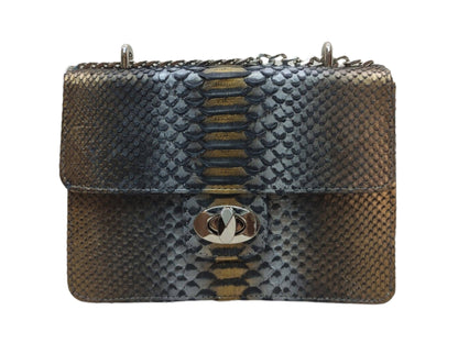 Python Bags Snakeskin Evening Handbag for Women Multi Color Python Jacket by LFM Fashion