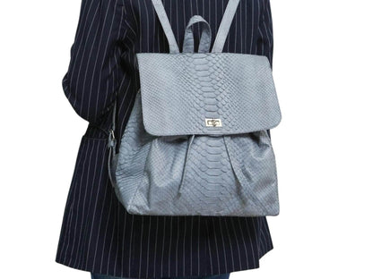 Snakeskin Fashion Leather Backpack - LFM Fashion
