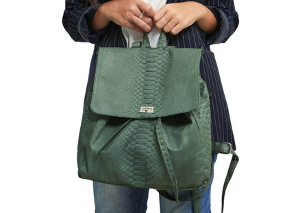 Snakeskin Fashion Leather Backpack - LFM Fashion