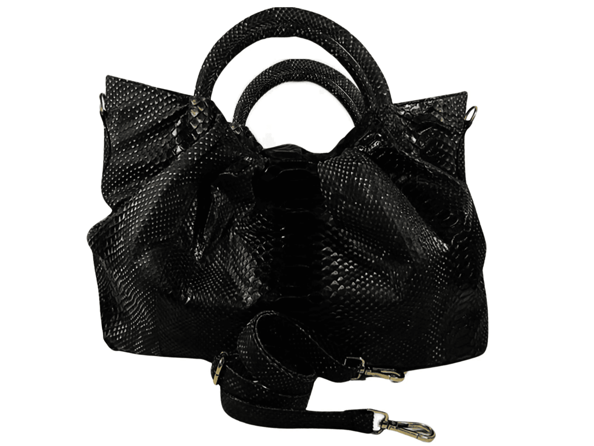 Snakeskin Hobo Floy Handbag - LFM Fashion