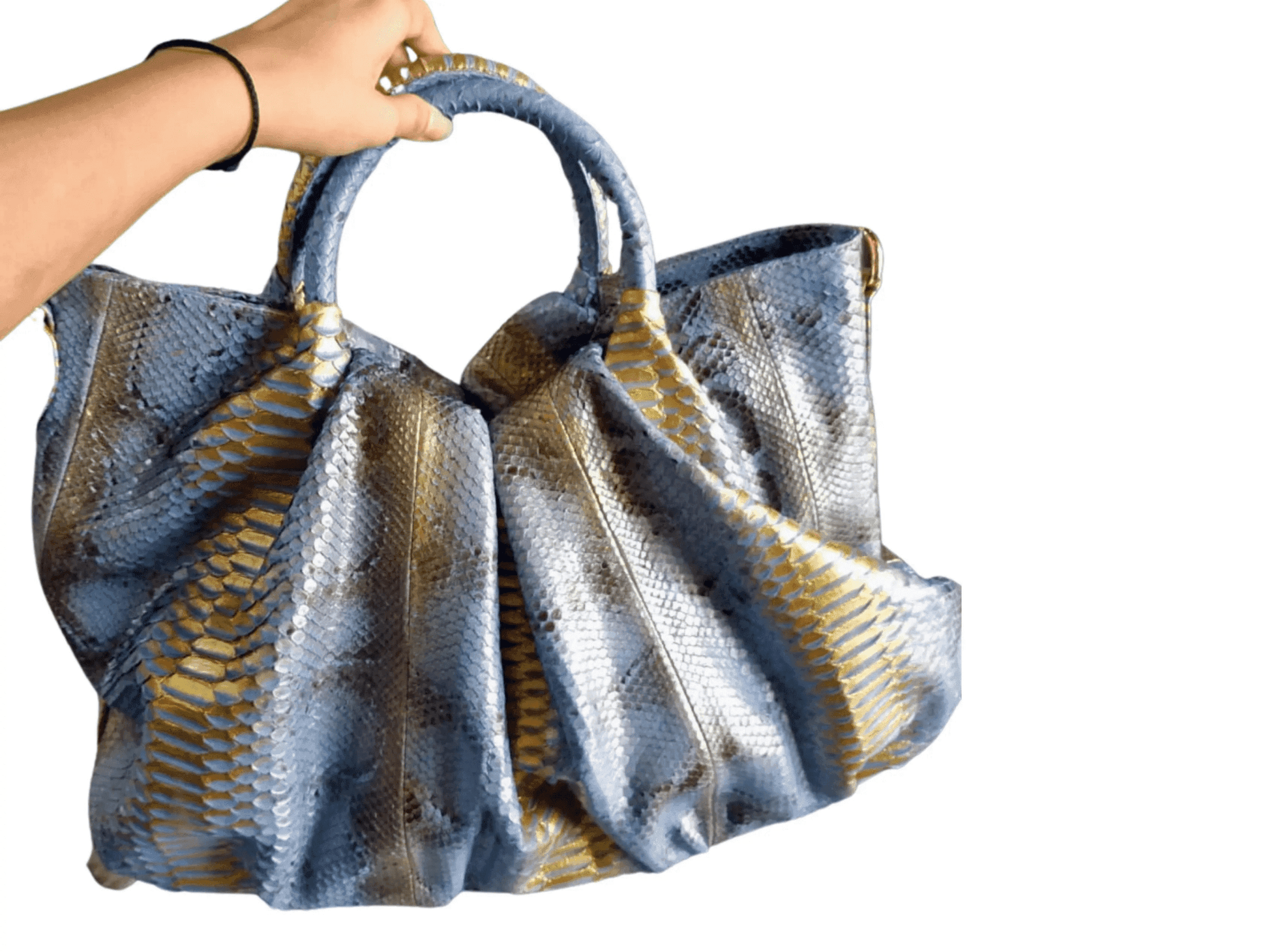 Snakeskin Hobo Floy Handbag - LFM Fashion