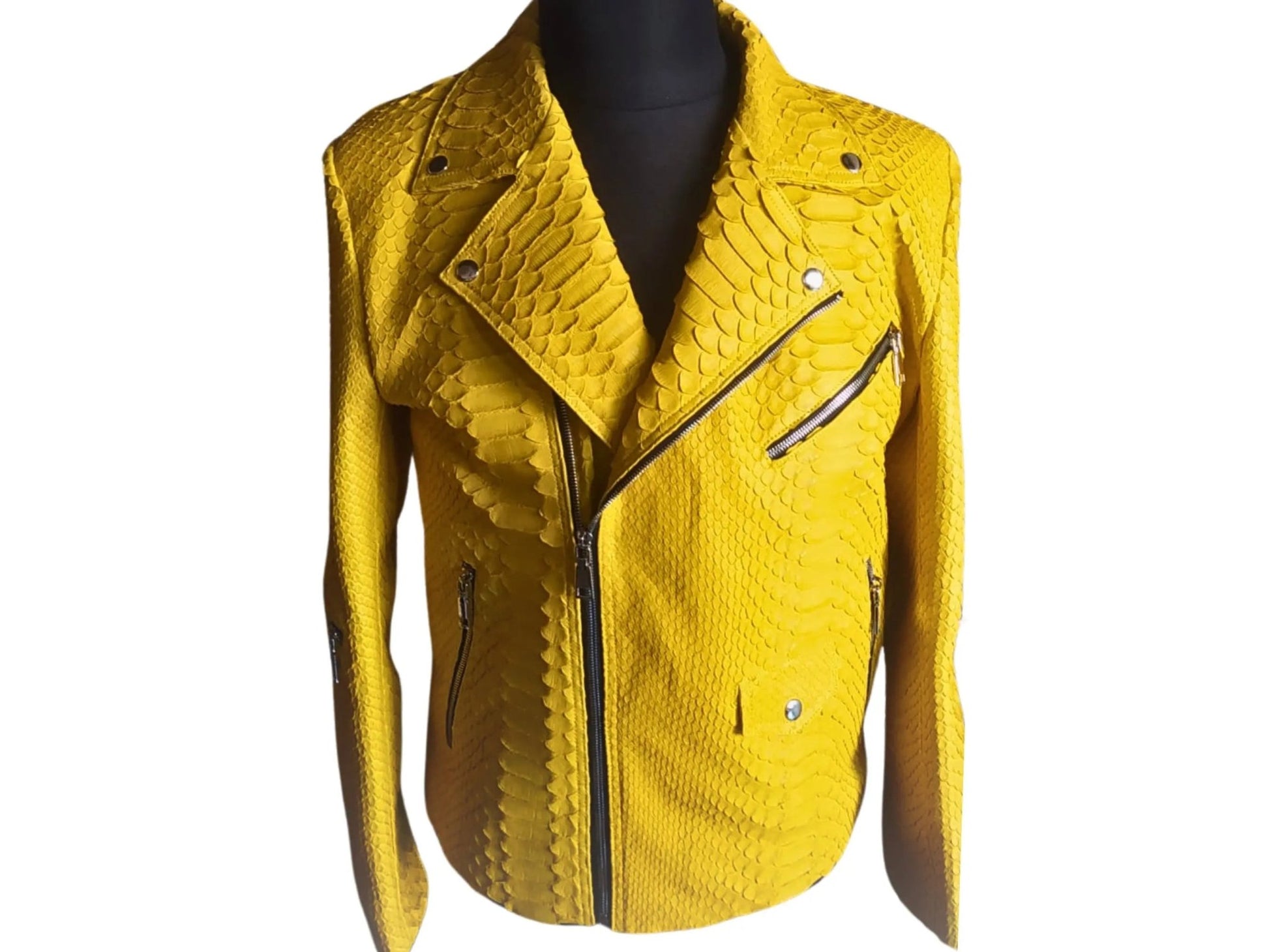 Snakeskin Jacket CT-052 - Python Jacket by LFM Fashion