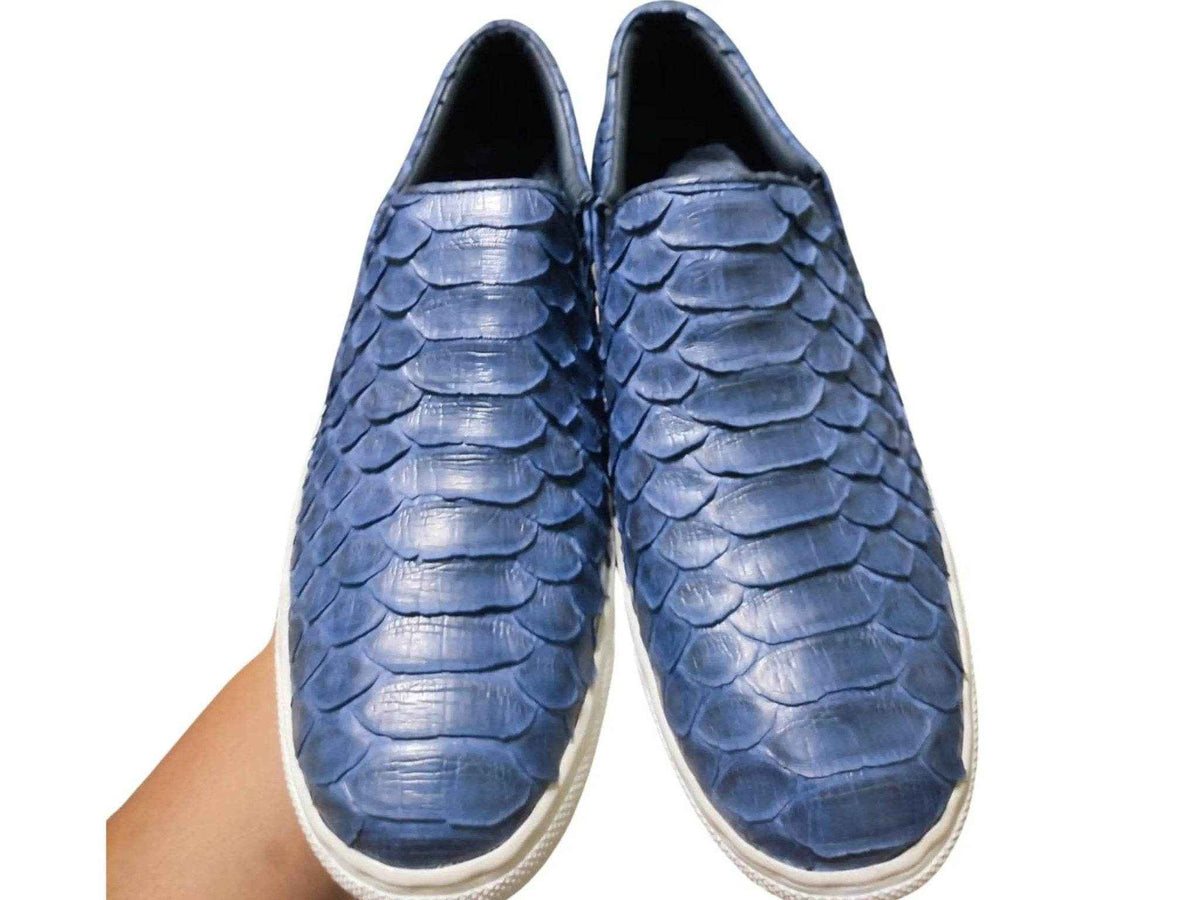 Snakeskin Loafers for Men Python Jacket by LFM Fashion