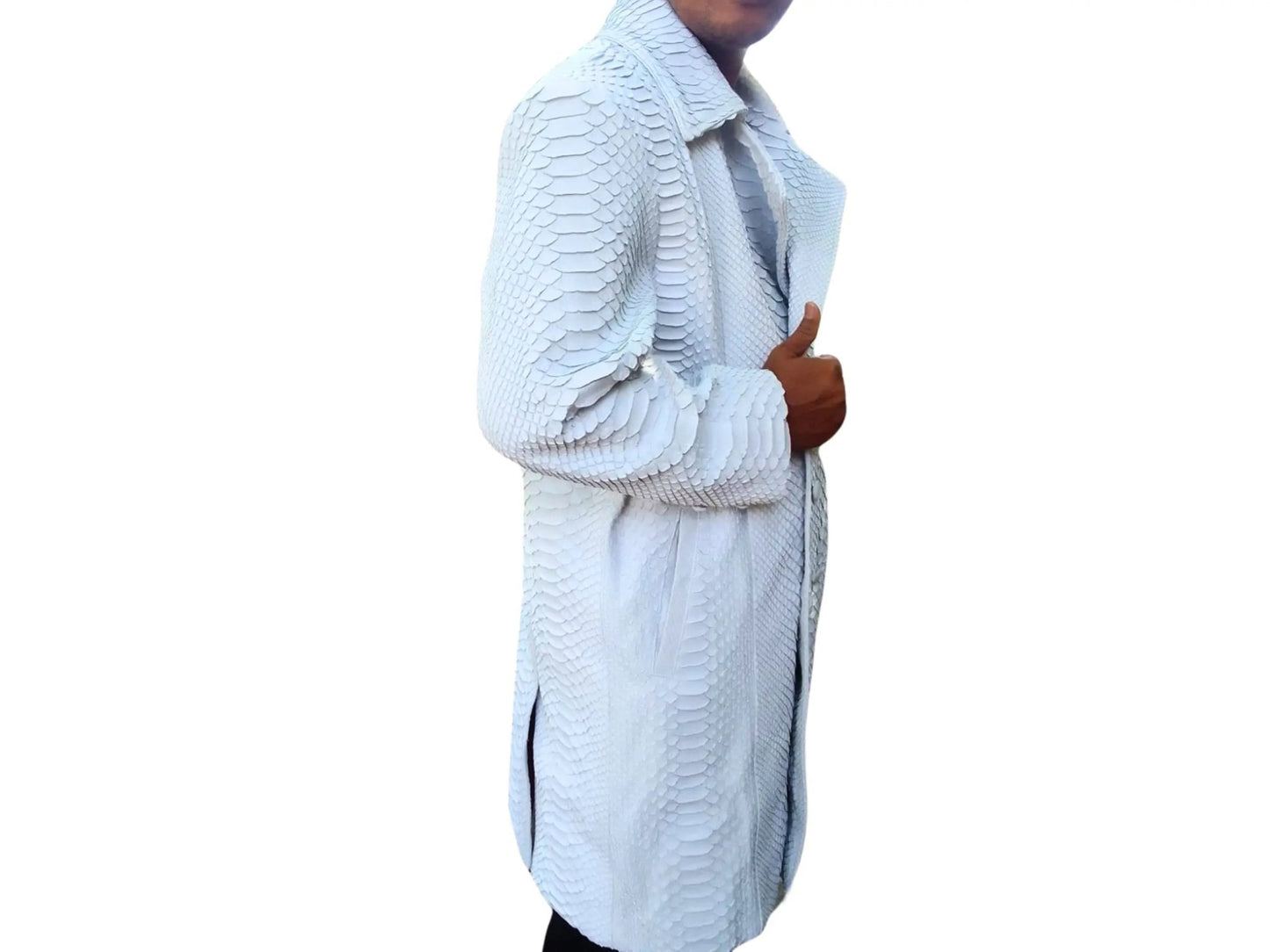 Snakeskin Peacoat Jacket - Python Jacket by LFM Fashion
