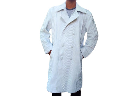 Snakeskin Peacoat Jacket - Python Jacket by LFM Fashion