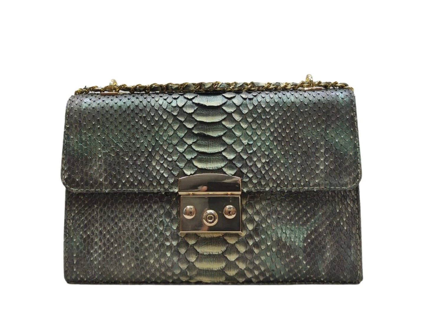 Snakeskin Python Small Handbag - Python Jacket by LFM Fashion