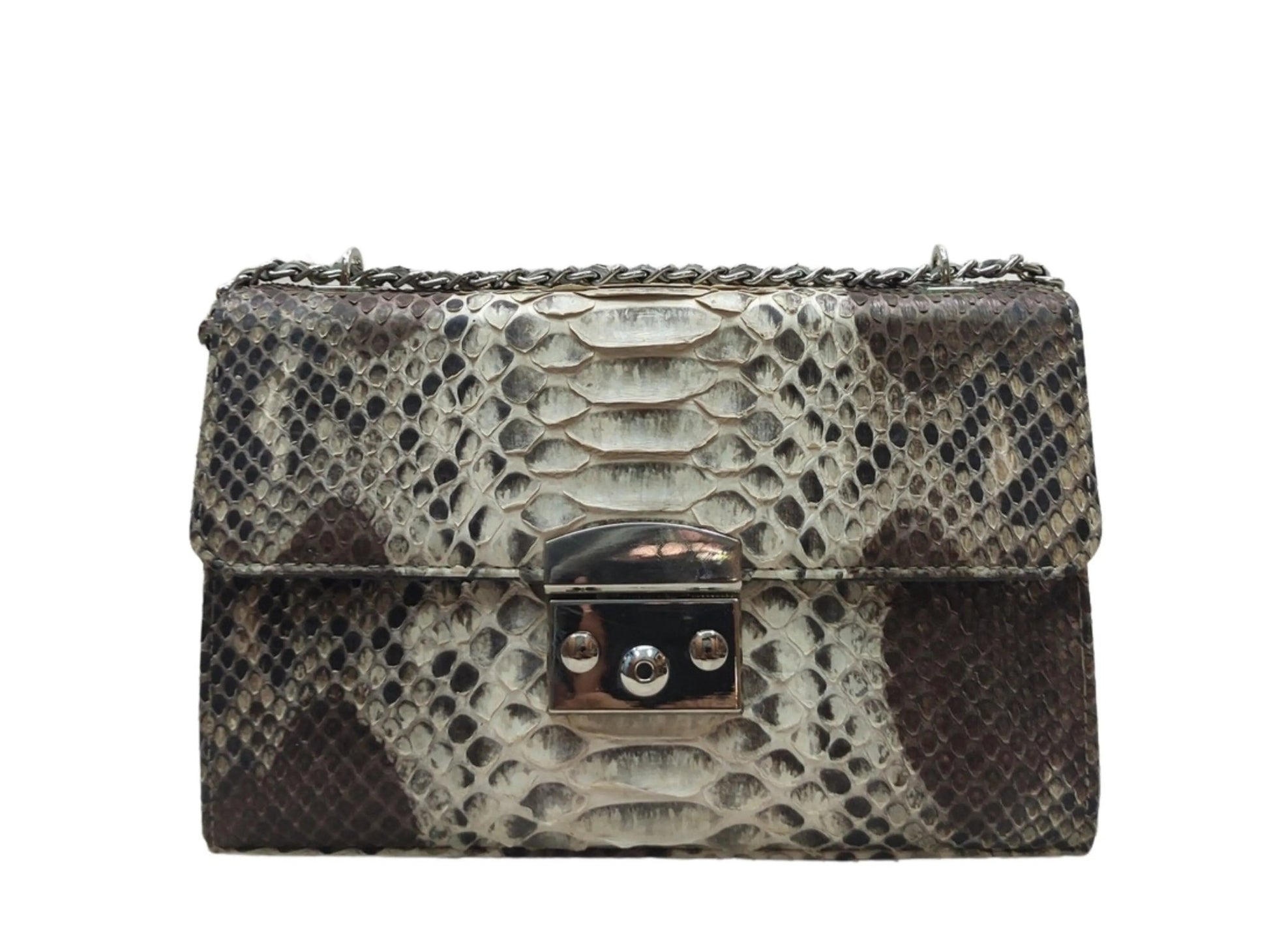 Snakeskin Python Small Handbag - Python Jacket by LFM Fashion