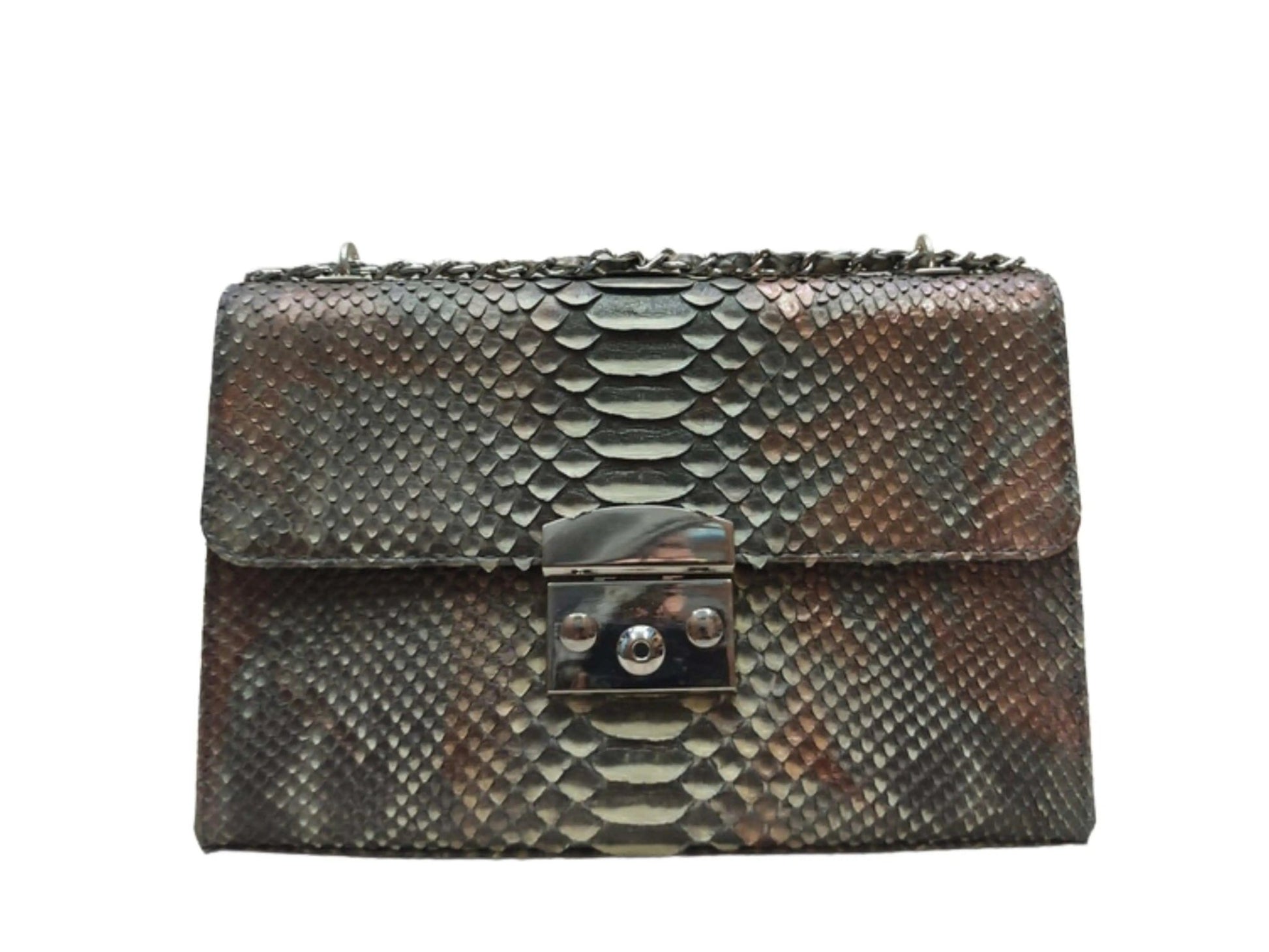 Snakeskin Python Small Handbag - Python Jacket by LFM Fashion