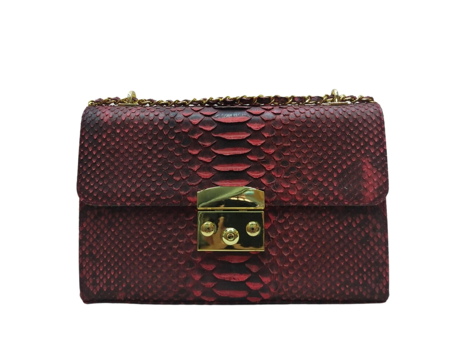 Snakeskin Python Small Handbag - Python Jacket by LFM Fashion