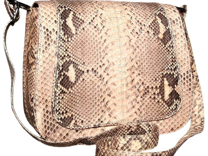 Snakeskin Saddle Bag Purse - LFM Fashion
