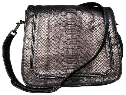 Snakeskin Saddle Bag Purse - LFM Fashion