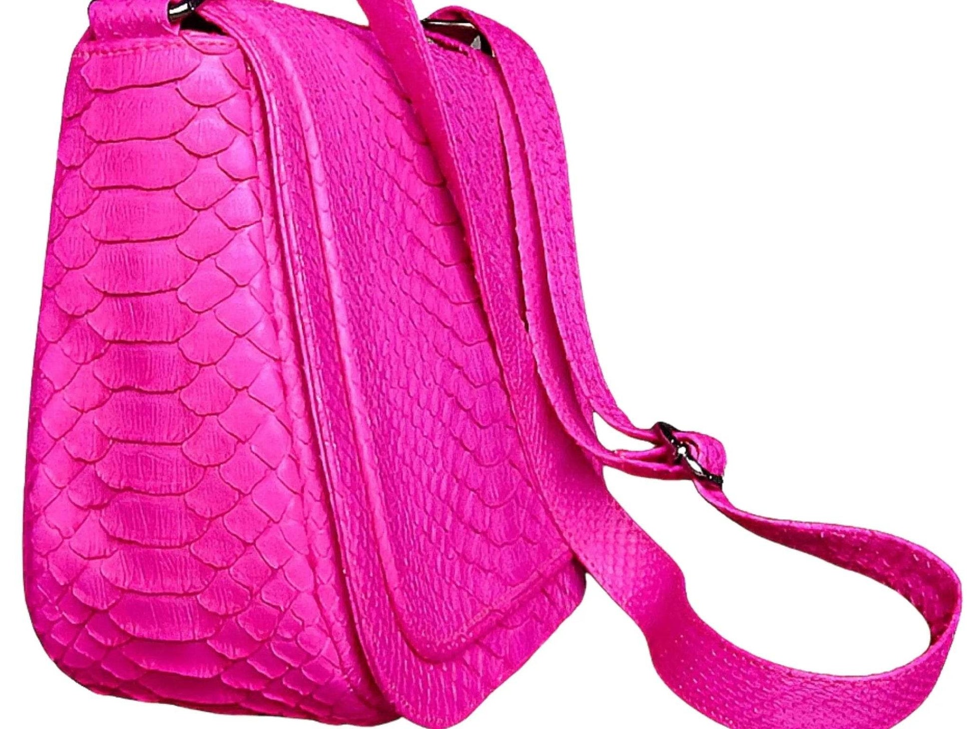 Snakeskin Saddle Bag Purse - LFM Fashion
