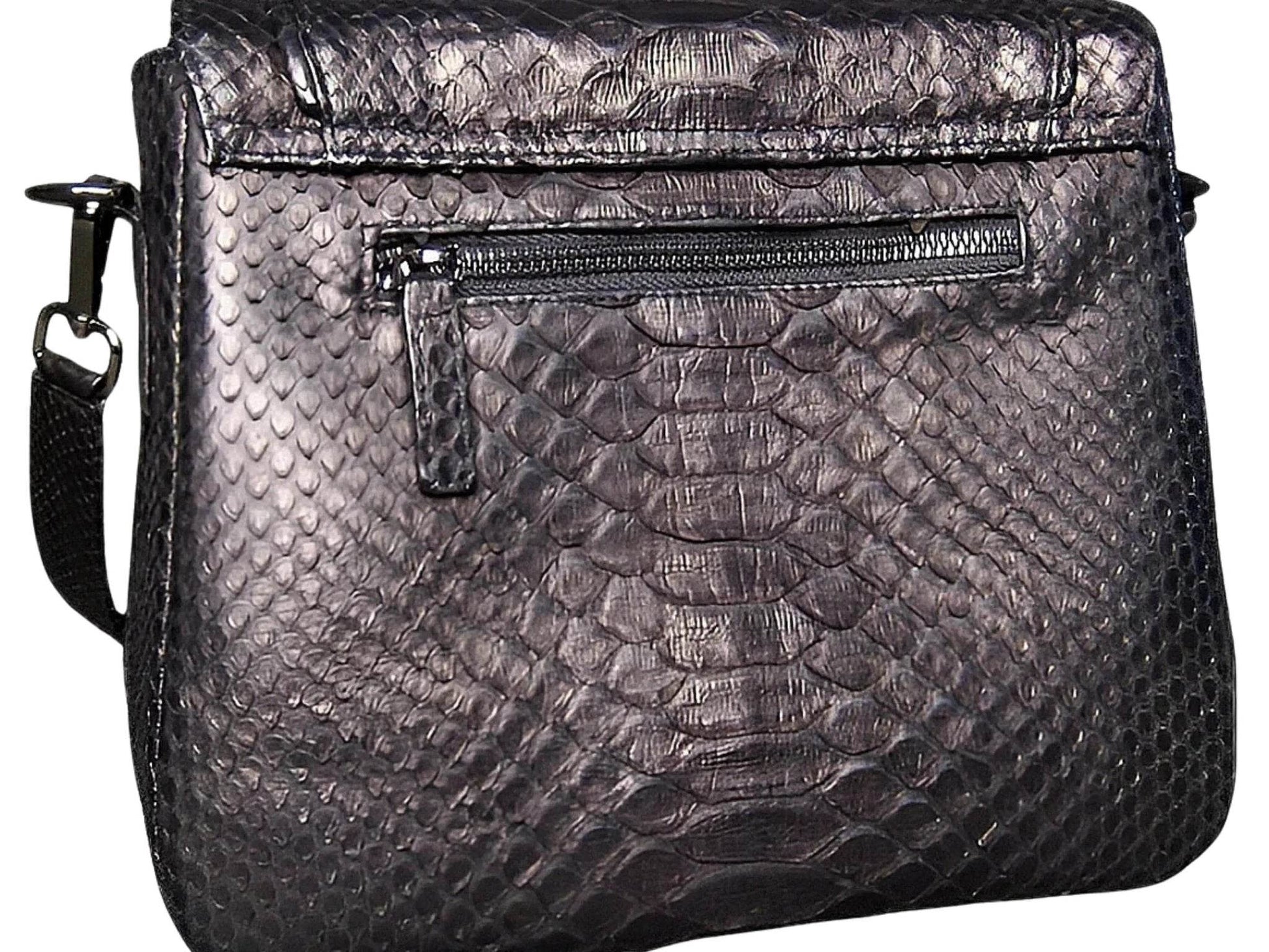 Snakeskin Saddle Bag Purse - LFM Fashion