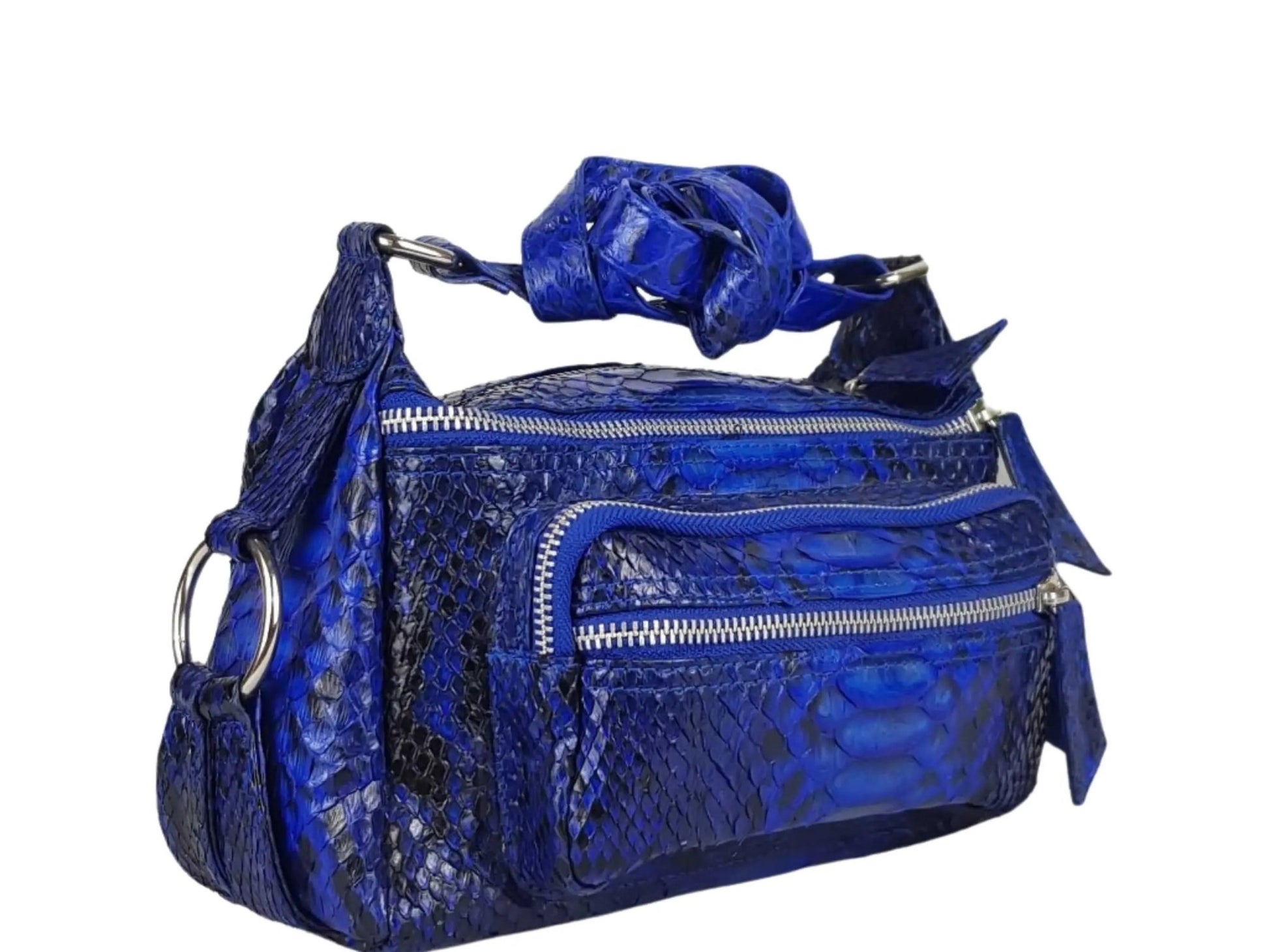 Snakeskin Shoulder Bag - Python Jacket by LFM Fashion
