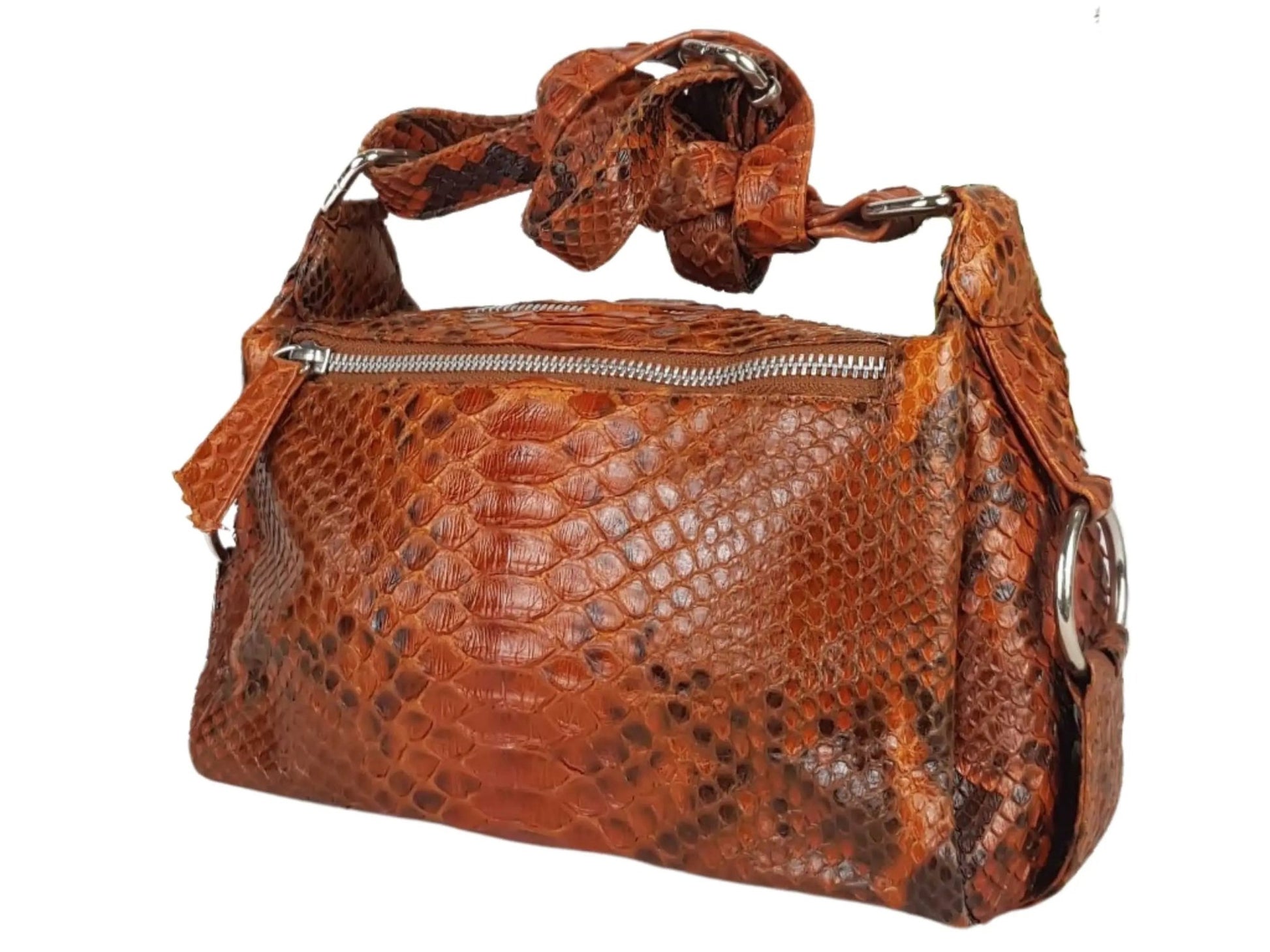 Snakeskin Shoulder Bag - Python Jacket by LFM Fashion